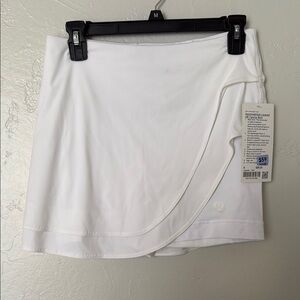 Lululemon Athletica White Wrap Mini Skirt Resort Wear